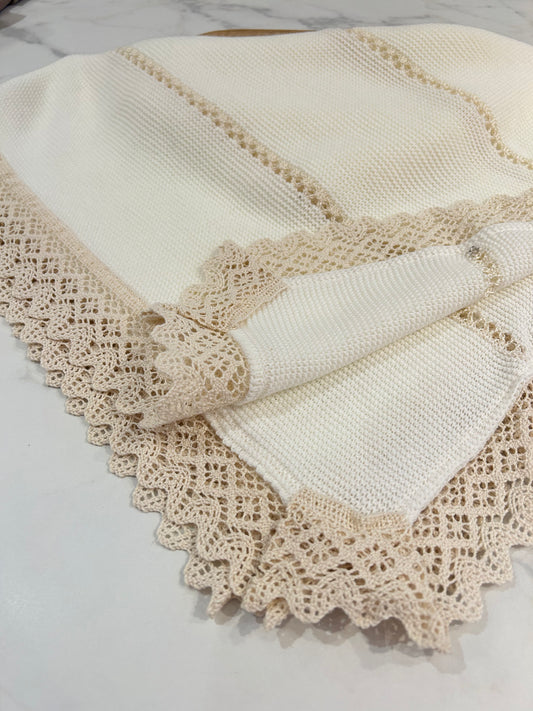 Cream classy blanket