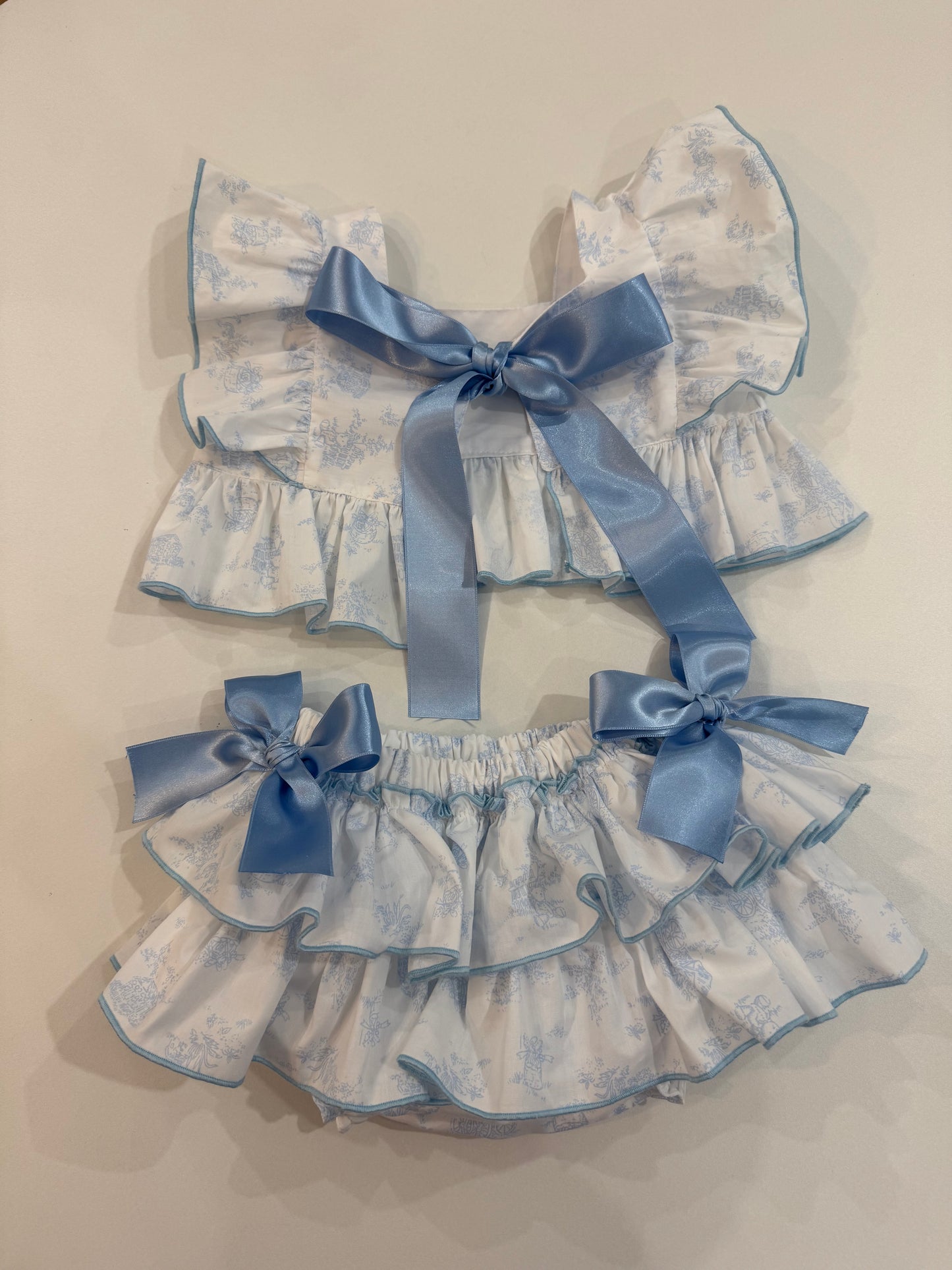 Toile de jouy crop top - PRE ORDER