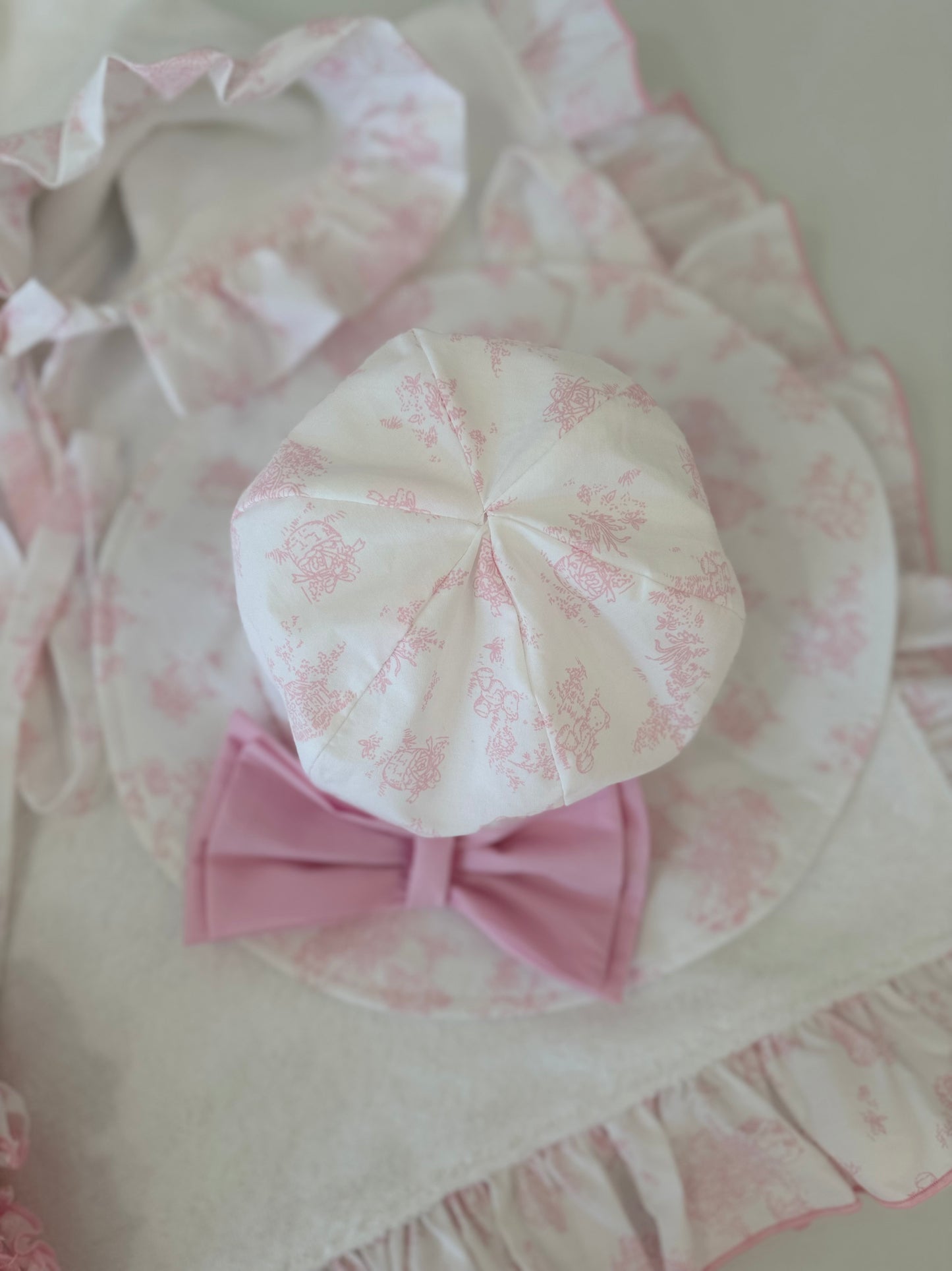 Toile de Jouy Pink Hat - PRE ORDER