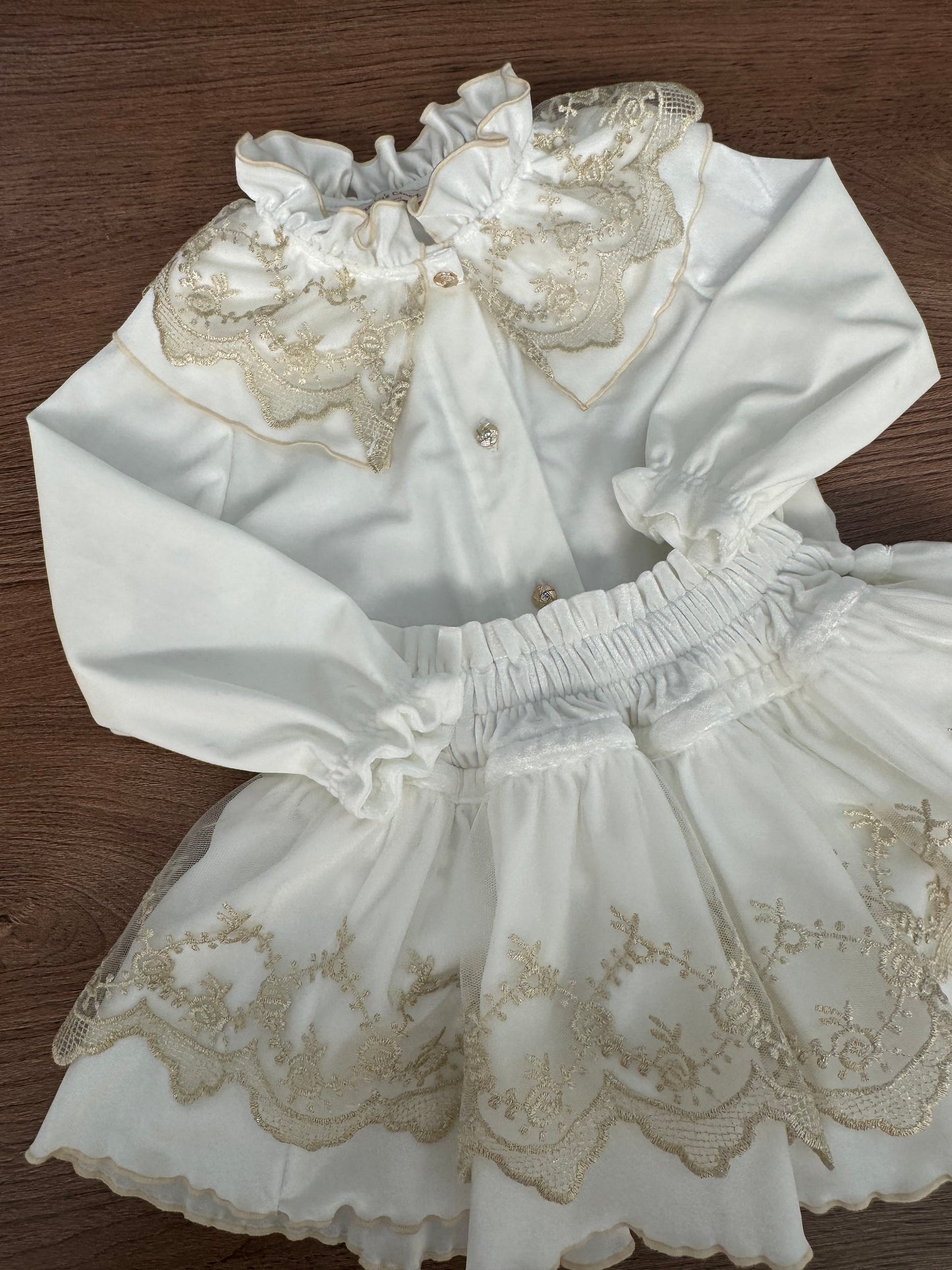 Cleo ivory velvet set - PRE ORDER