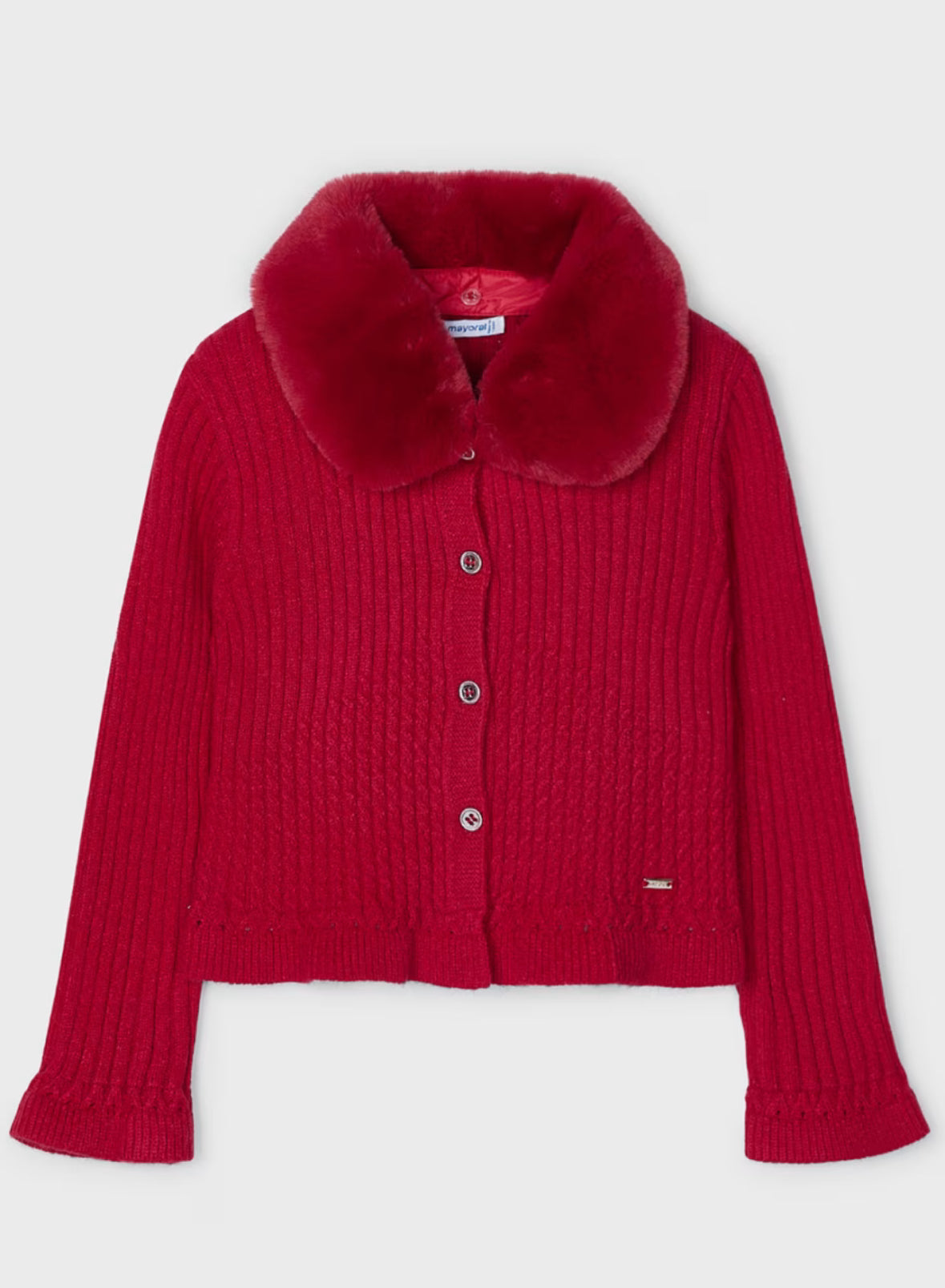 Red cardigan mayoral