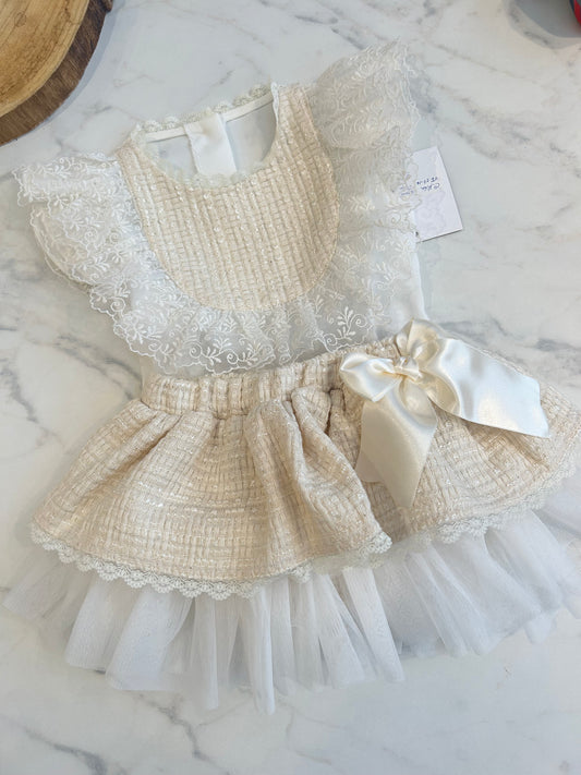 Beige chanel exclusive babys closet set