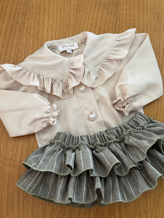 Frederica set 💚 blouse+bloomer