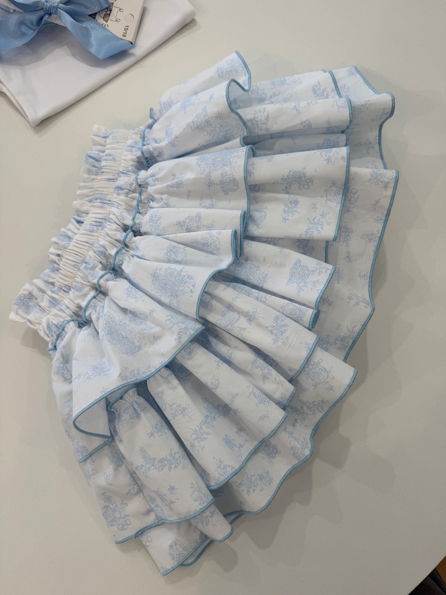 Toile de jouy céleste bloomer - PRÉ ORDER