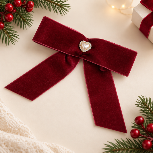Velvet Christmas bow - PRE ORDER