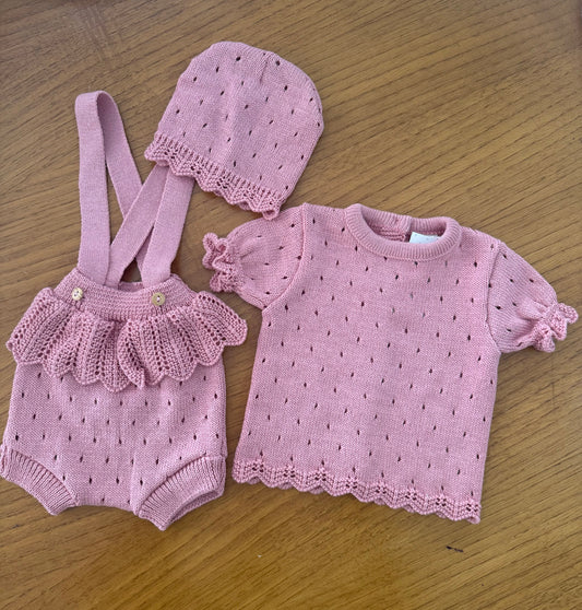 Camilla knit set - 3 pieces (0/3M)