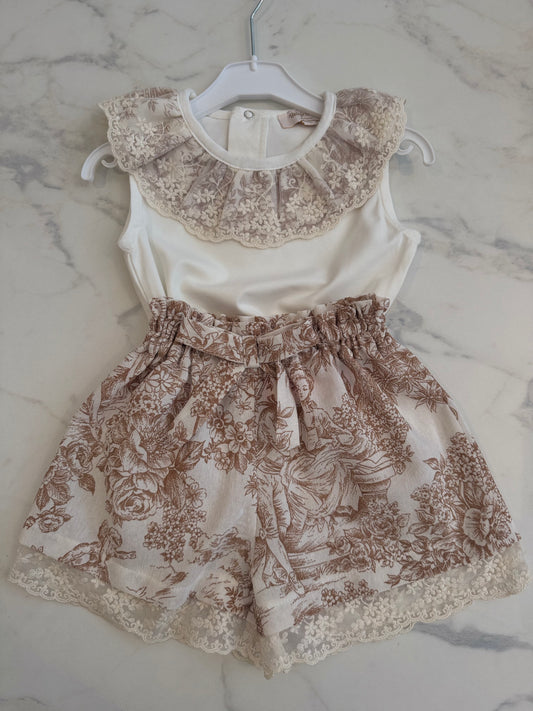 Toile de Jouy beige