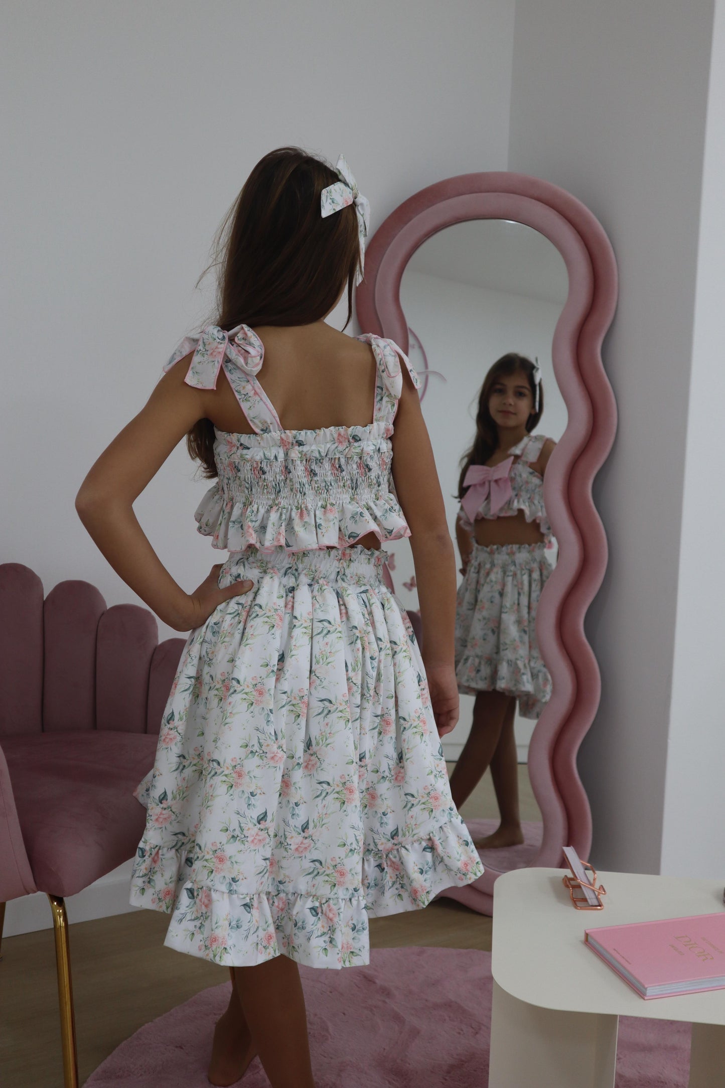 Yasmin Set- crop top & skirt