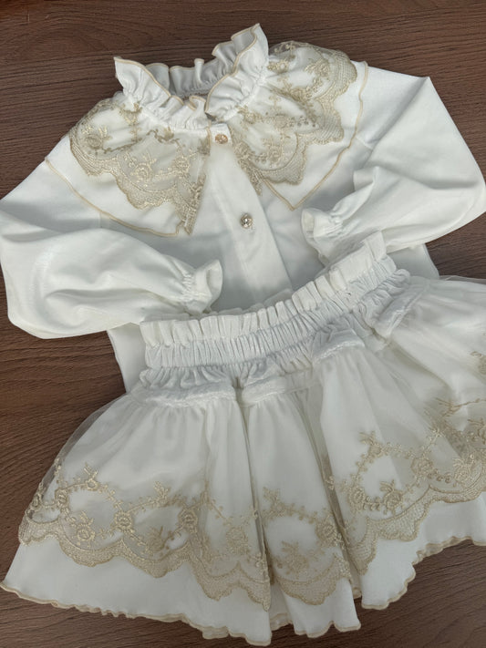 Cleo ivory velvet set - PRE ORDER