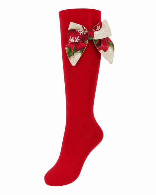 Holly Mae red knie socks - PRE ORDER