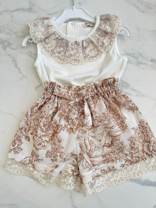Toile de Jouy beige