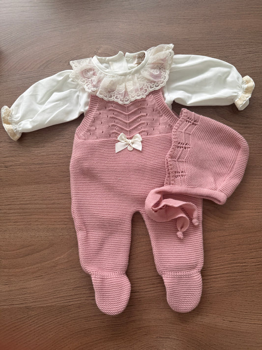 Luane knit set Old pink