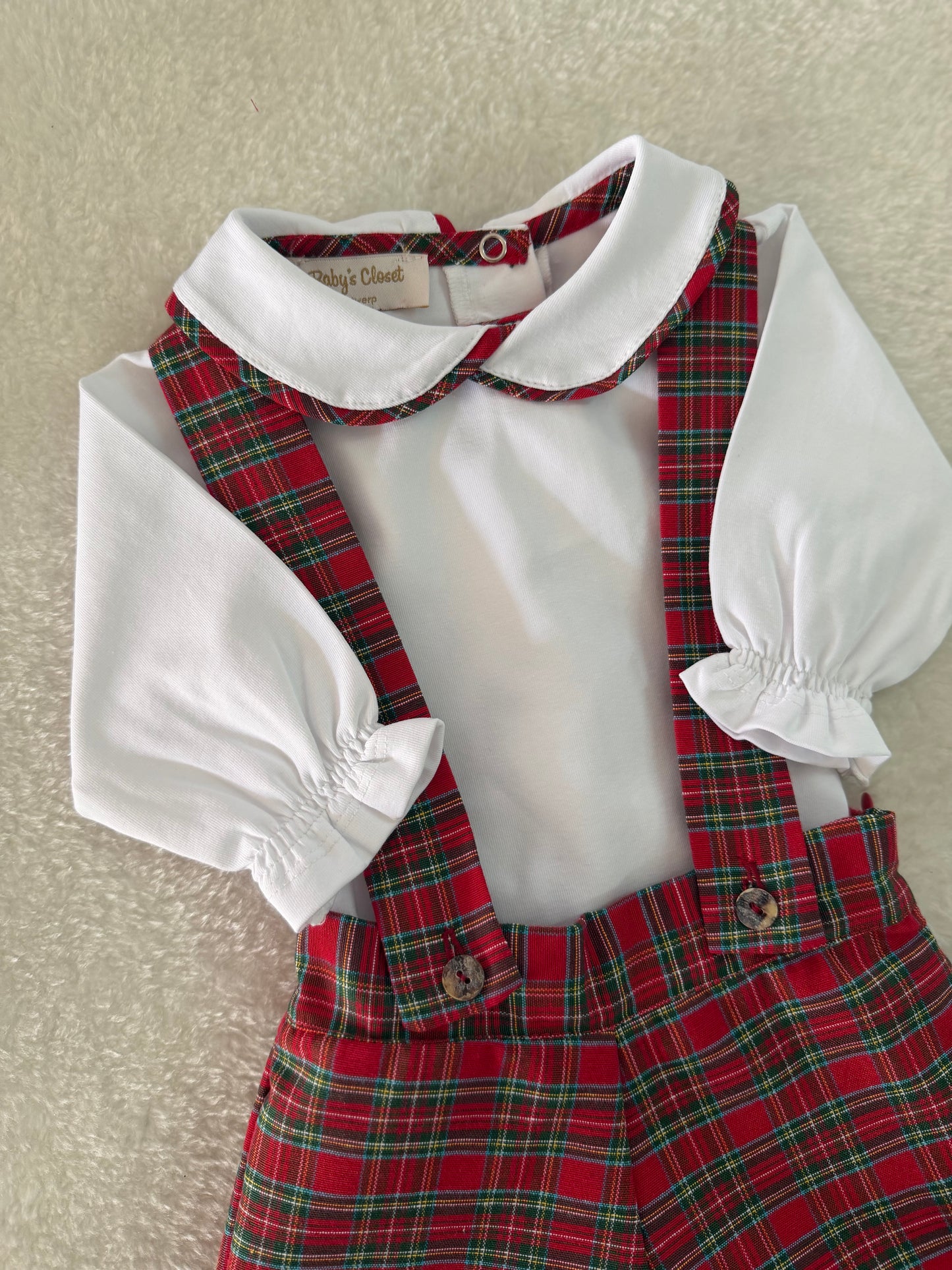 Red tartan set boys - PRE ORDER