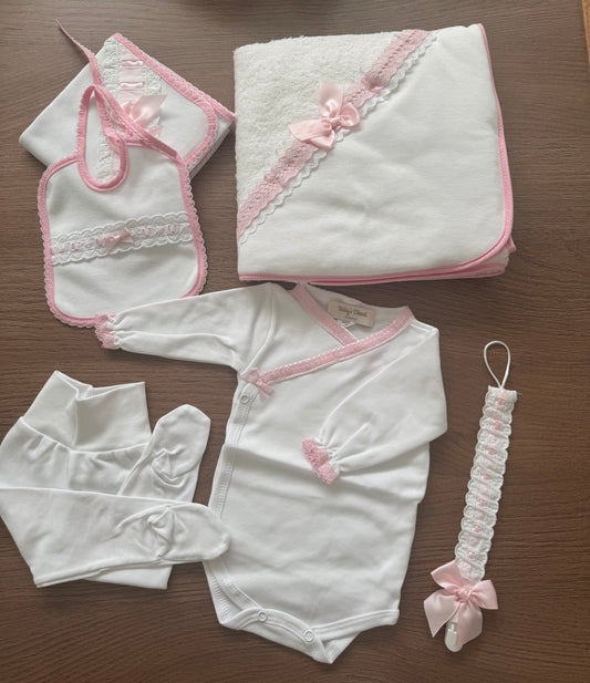 Newborn set - baby pink