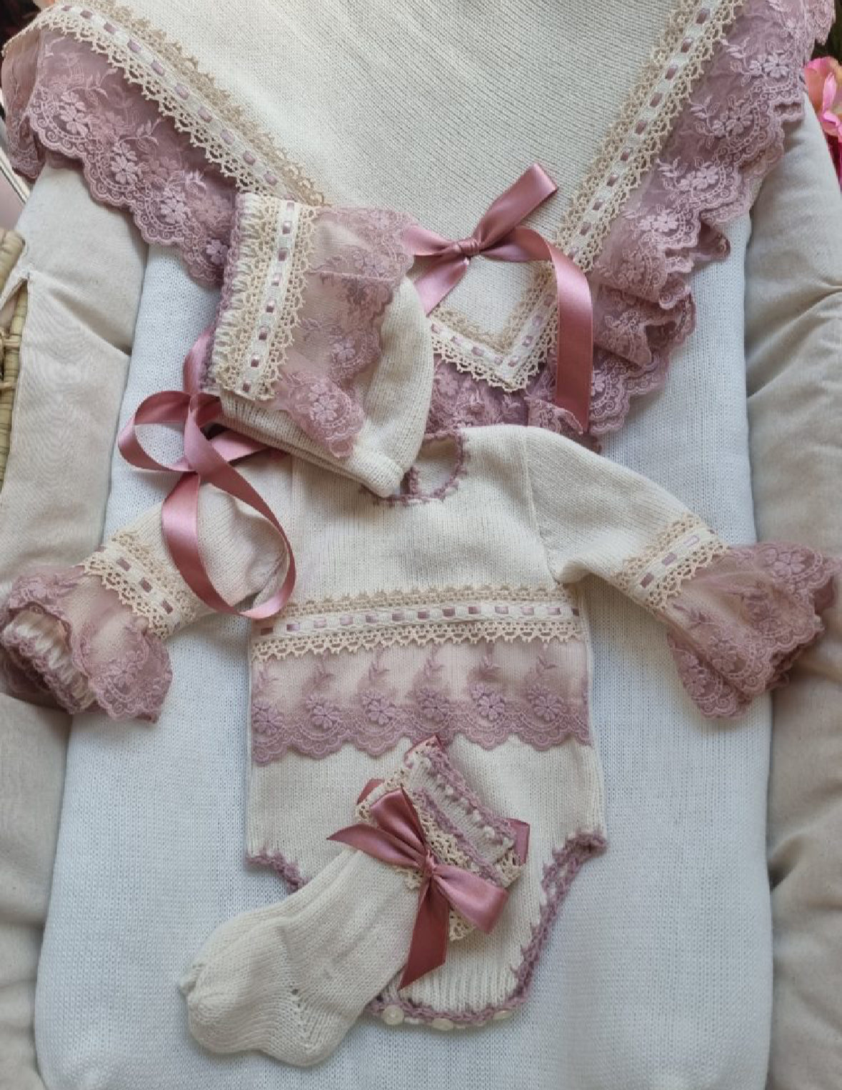 Luxe Old pink blanket - by order