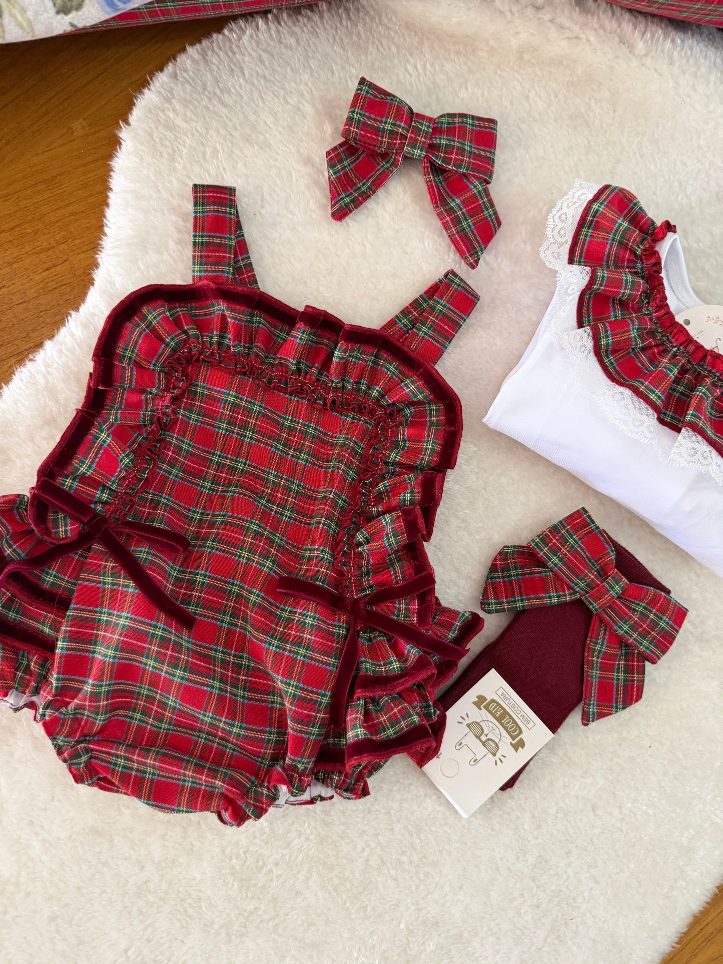 Red tartan socks - PRE ORDER