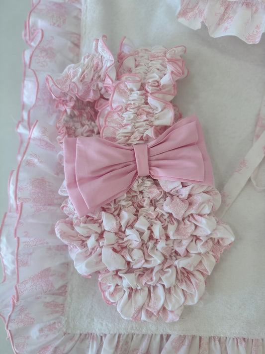 TOILE DE JOUY PINK BADPAK - PRE ORDER ( levering begin januari )