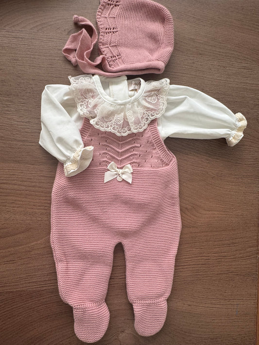 Luane knit set Old pink