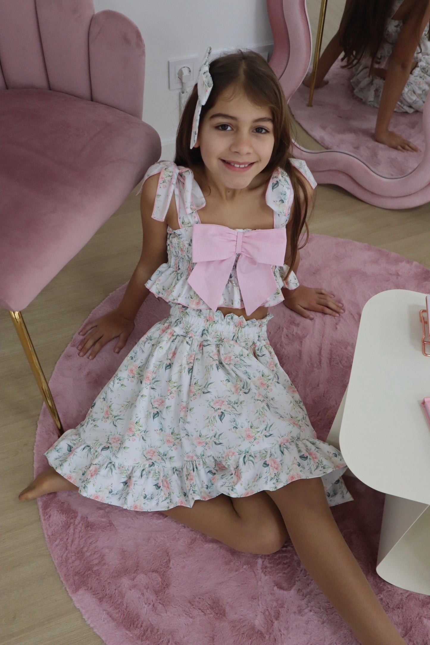 Yasmin Set- crop top & skirt