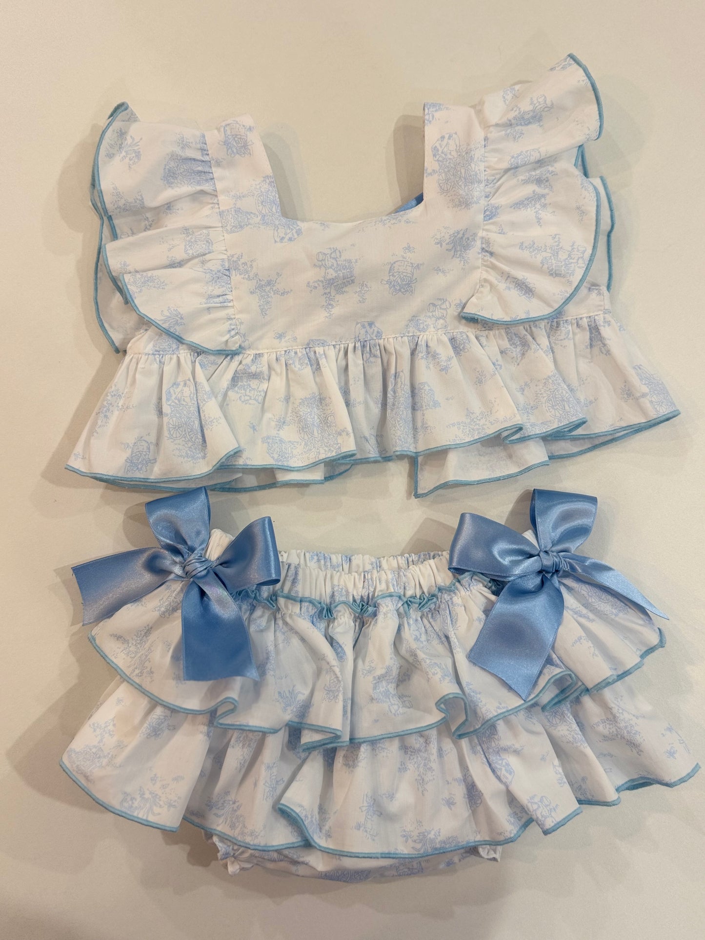 Toile de jouy crop top - PRE ORDER