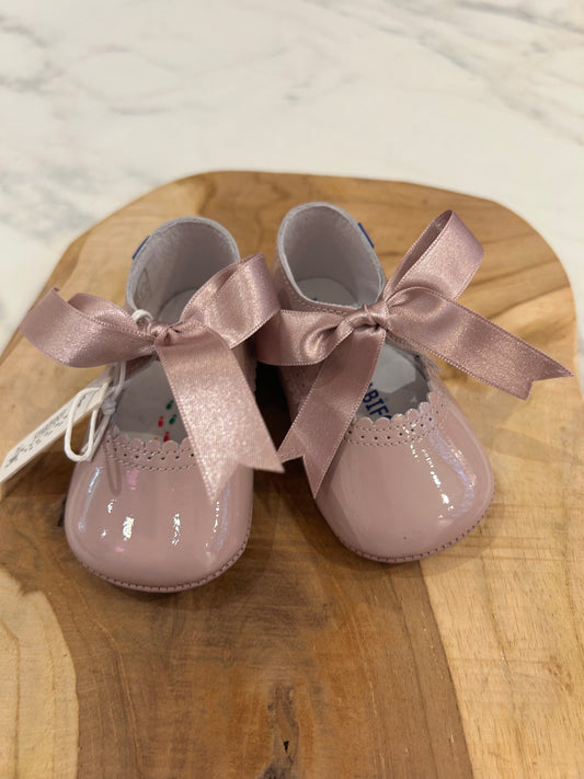 Stabifoot old pink bow shoes
