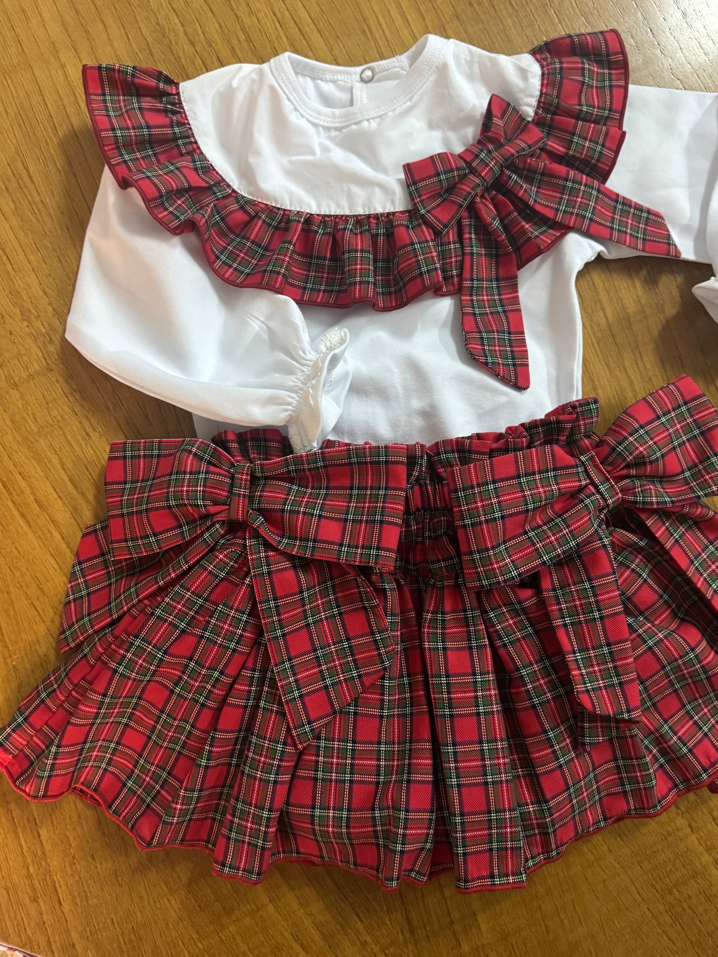 Tartan bow bloomer - PRE ORDER