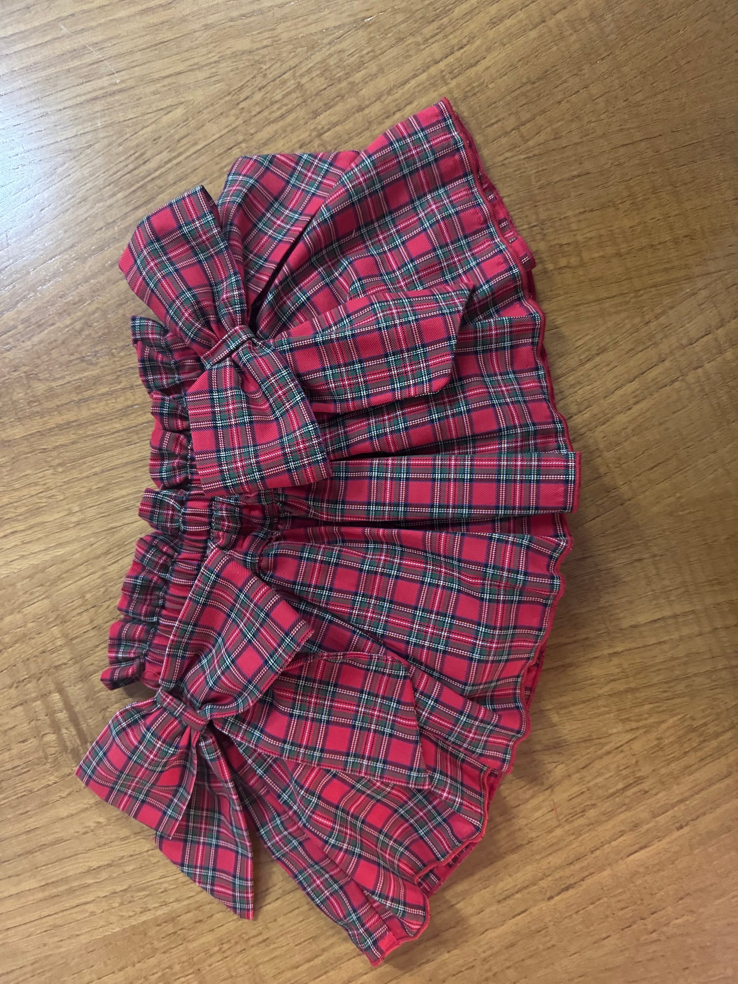 Tartan bow bloomer - PRE ORDER