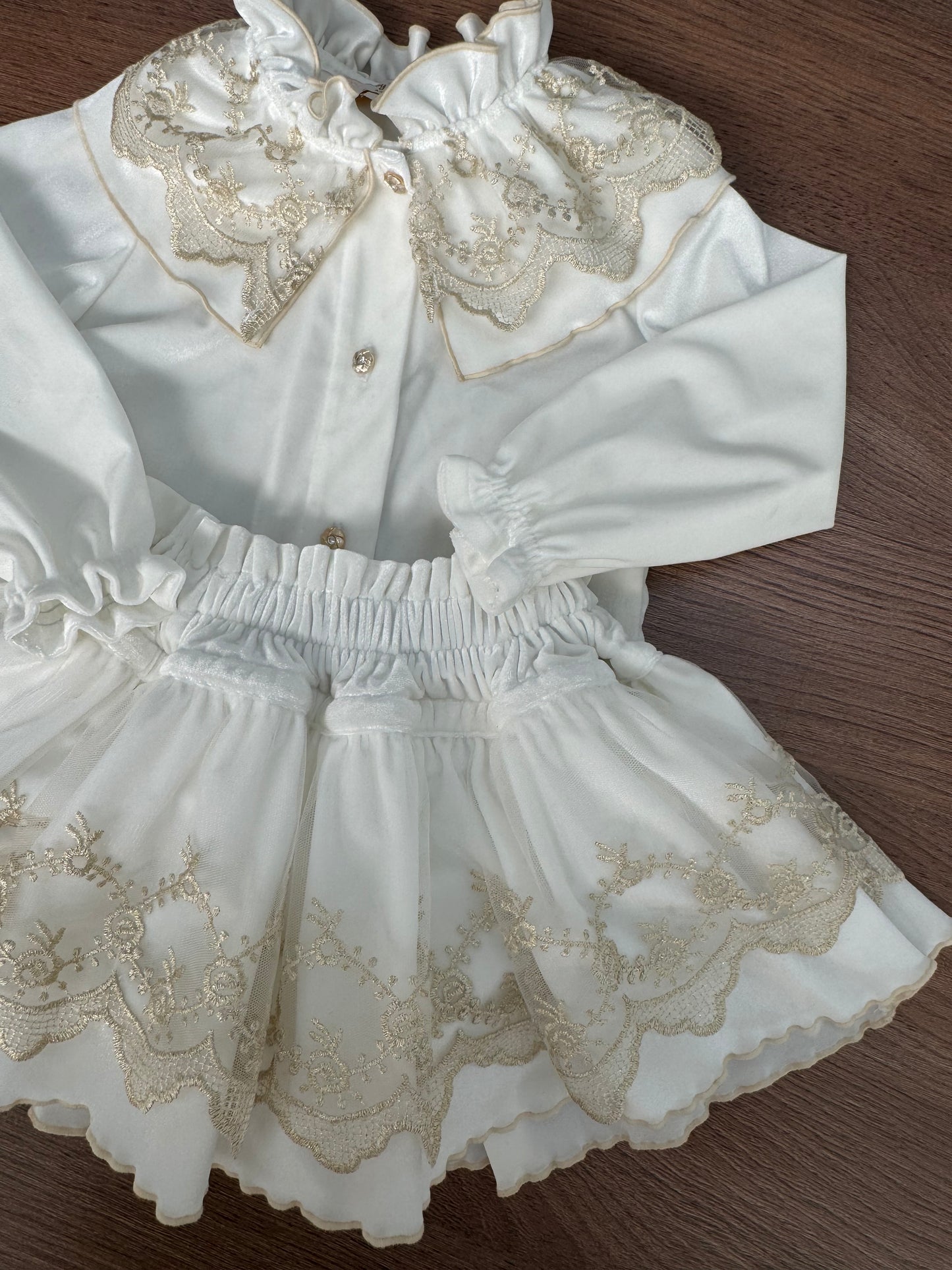 Cleo ivory velvet set - PRE ORDER