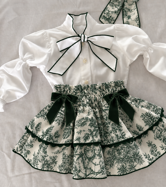 Toile de jouy green set - PRE ORDER