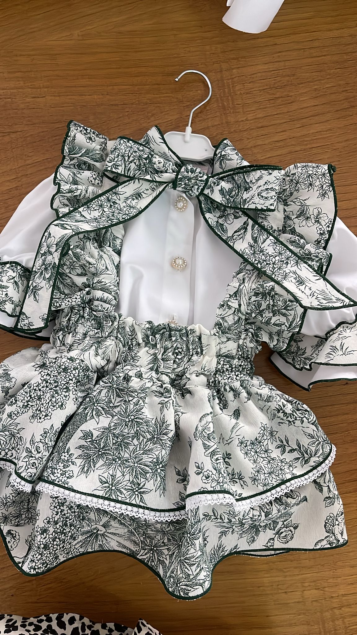 Toile de jouy green bailarina set - PRE ORDER