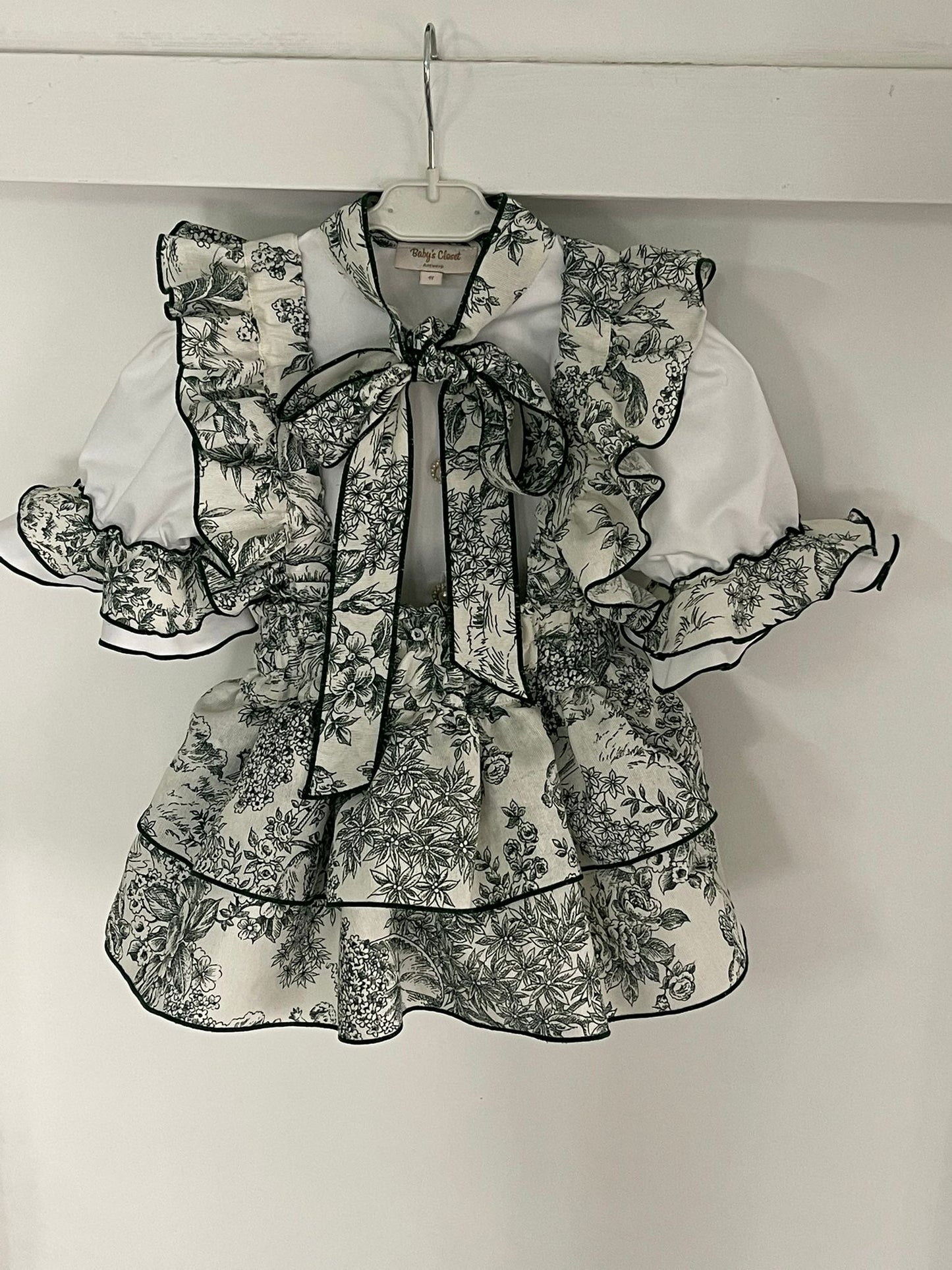Toile de jouy green bailarina set - PRE ORDER