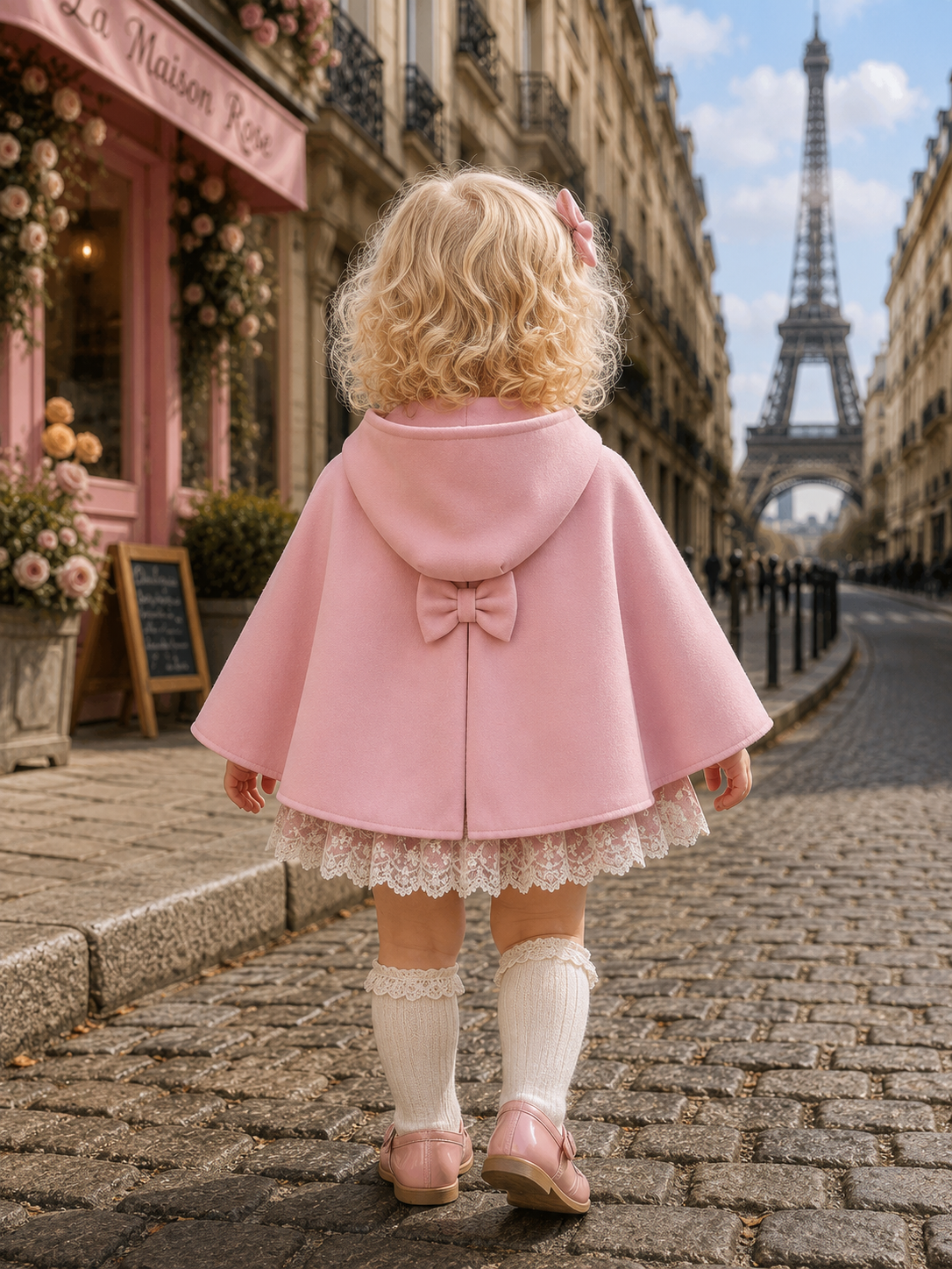 Rosy classy poncho - MADE BY ORDER