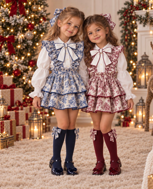 Toile de jouy Bordeaux bailarina set - PRE ORDER