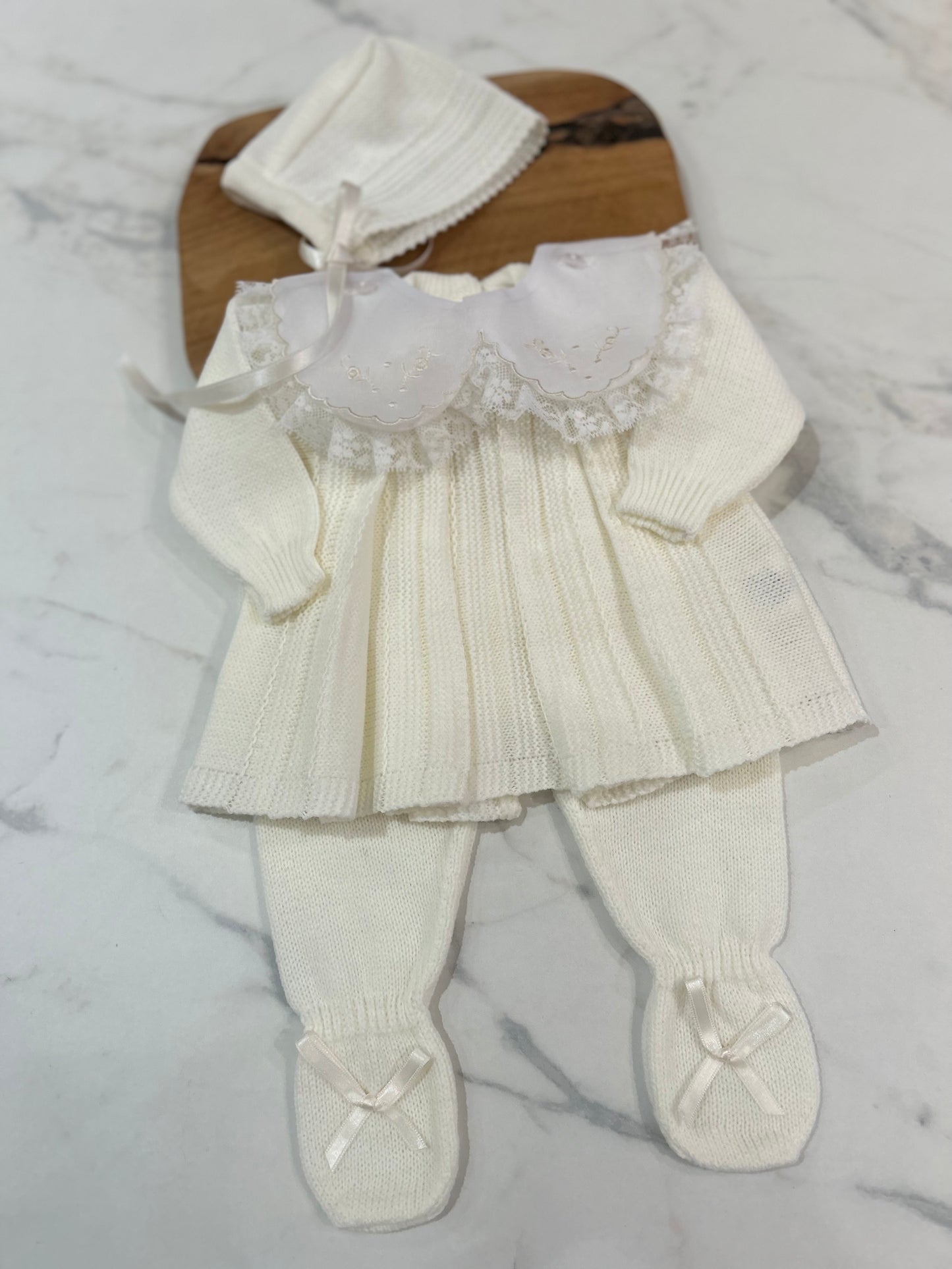 Camelia knit set Cream