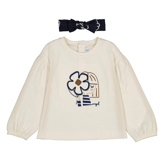 Macchiato L/s t-shirt w/ headpiece