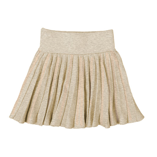H.Sand knit pleated skirt mayoral