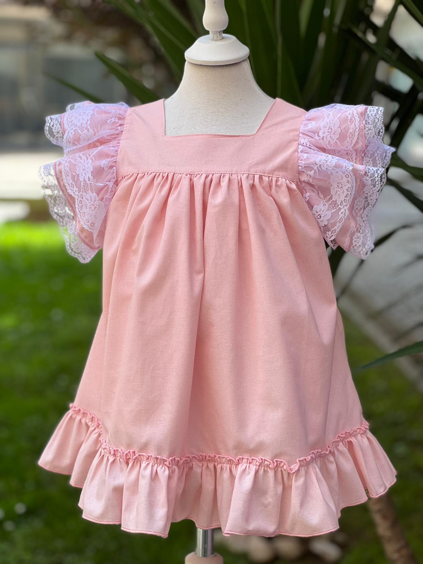 Pink bow dress