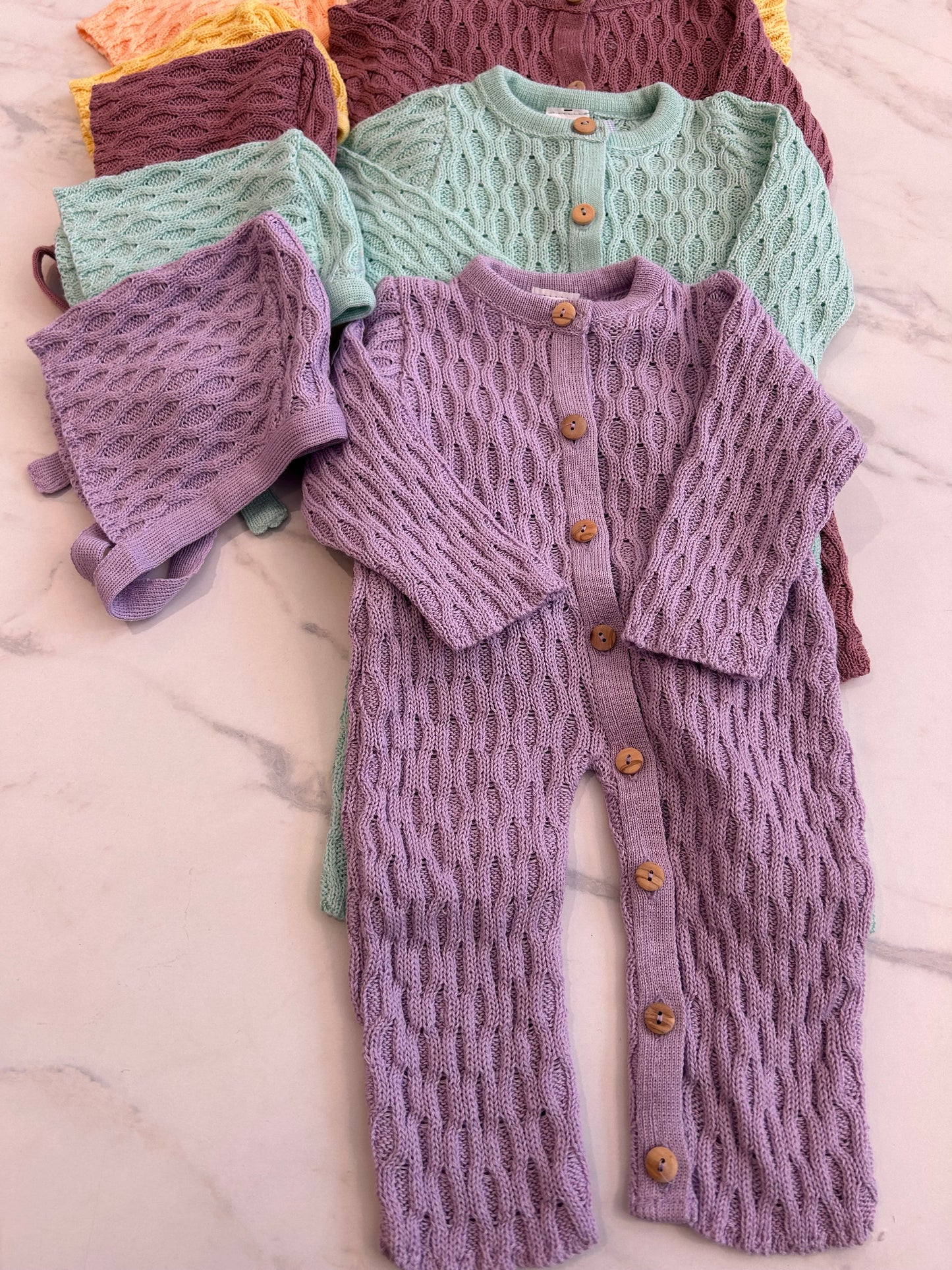 Costume en tricot de coton